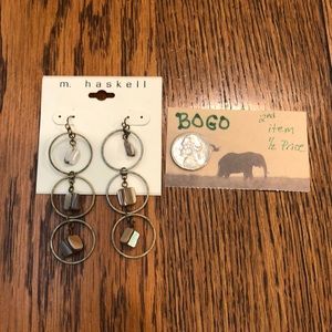 BOGO SALE-Dangle pierced earrings